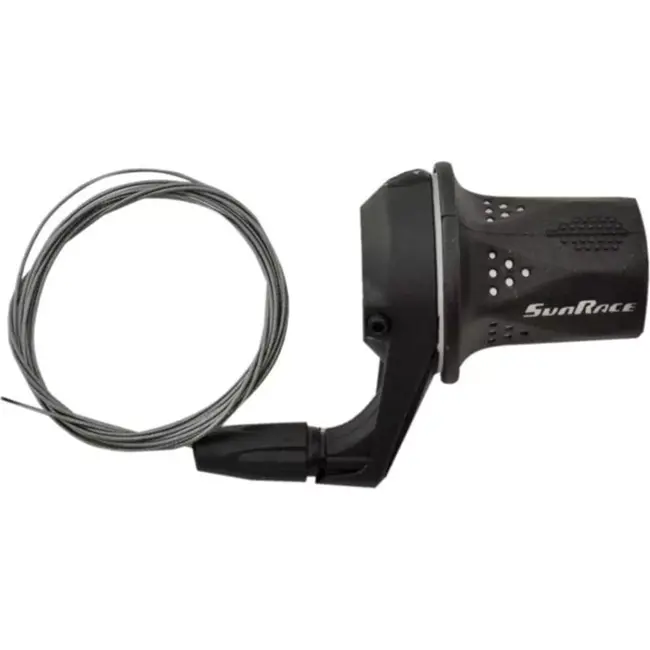 Sunrace Draaiversteller rechts - 7-speed - lichtgewicht kunststof - grijs - 210 cm kabel