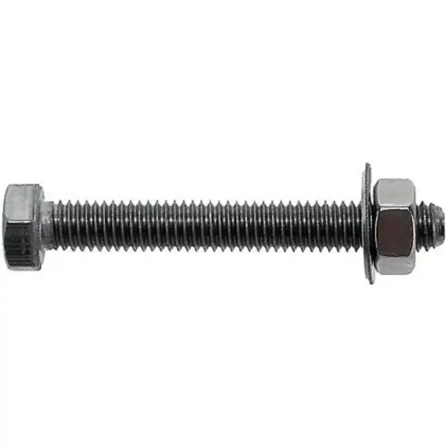 Bofix Voorvork kroonbouten - M5x45 - Inclusief moeren - Set van 10 - Duurzaam zeskantmateriaal