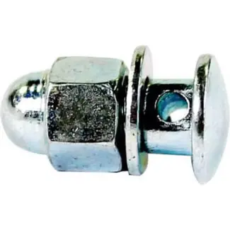 Bofix Kabelklembout M5 - Metaal - Chroom - Set van 25 stuks