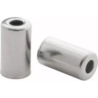 Bofix Kabelhoedjes 4.5 mm - Messing - Zilver - Per 25 stuks