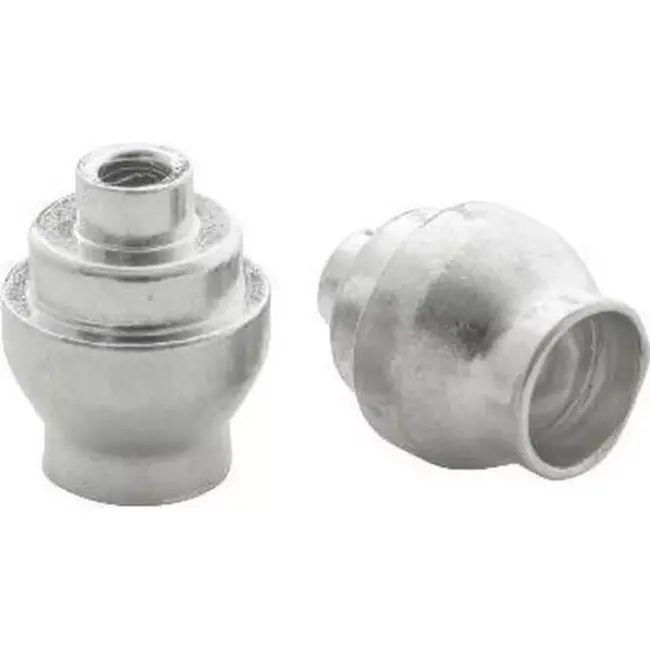 Bofix Aluminium kabelnippels voor fietsremkabels - 11.75 mm - zilver - set van 25 stuks