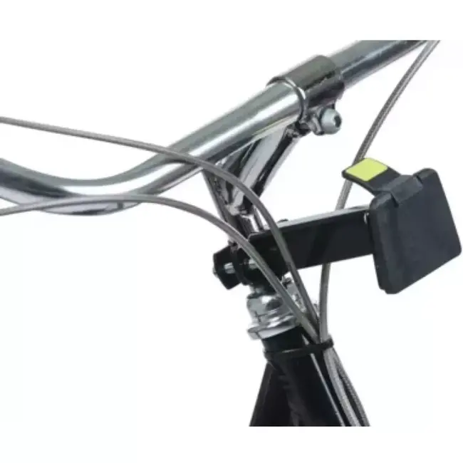 Basil Stuurpenhouder zwart - voor afneembare manden en tassen - 22-25.4 mm - TÜV-gekeurd