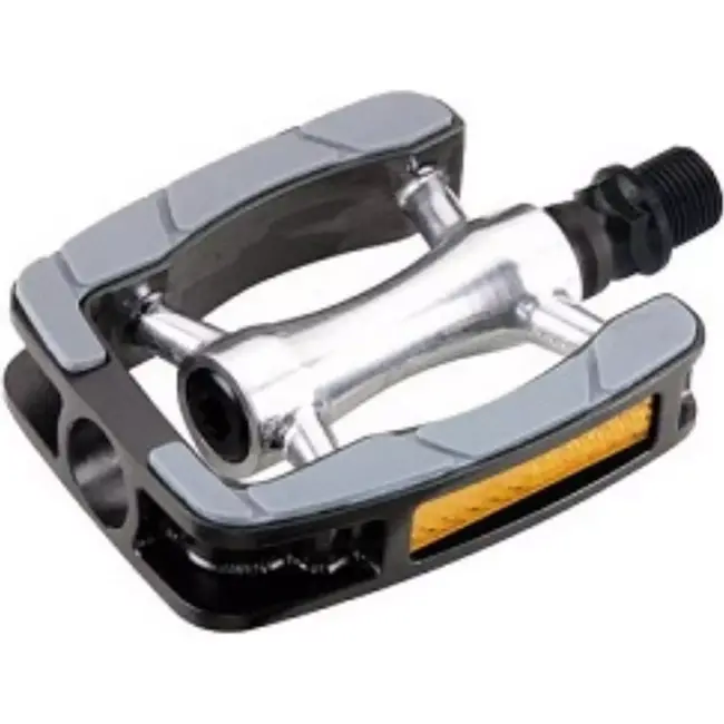 Union Aluminium fiets pedaal - non-slip grijs - 9/16 EDB as - duurzaam en veilig