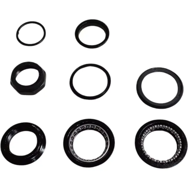 Falkx Semi-geïntegreerd balhoofd - 1 1/8" - zwart - duurzaam staal en aluminium