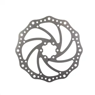 M-Wave Remschijf - RVS - 180mm - 6-gaats - Zilver