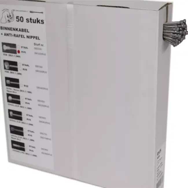 Slurf Binnenkabels - Remsysteem - Anti-rafelnippels - 50 stuks - Duurzaam en Betrouwbaar