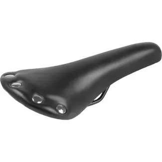 M-Wave Zwart fietszadel - Imitatieleer - Comfortabel en duurzaam - 278 x 153 mm