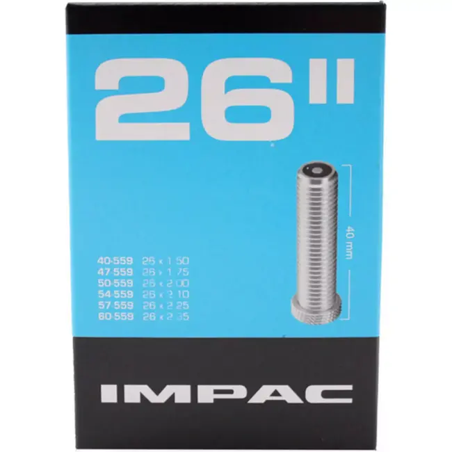 Impac Binnenband 26 inch - Schrader ventiel 40mm - Duurzaam en lekbestendig