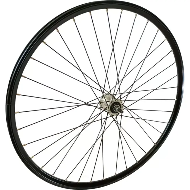 Falkx Voorwiel 28 inch - Nexus Rollerbrakes - Zwart aluminium hoge velg - Lichtgewicht en duurzaam