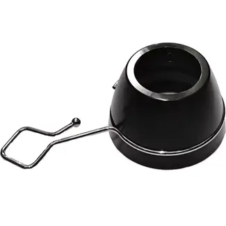 Falkx Balhoofdstofkap met kabelhouder - semi-geïntegreerd - 1 1/8" - zwart - voor nette kabelorganisatie