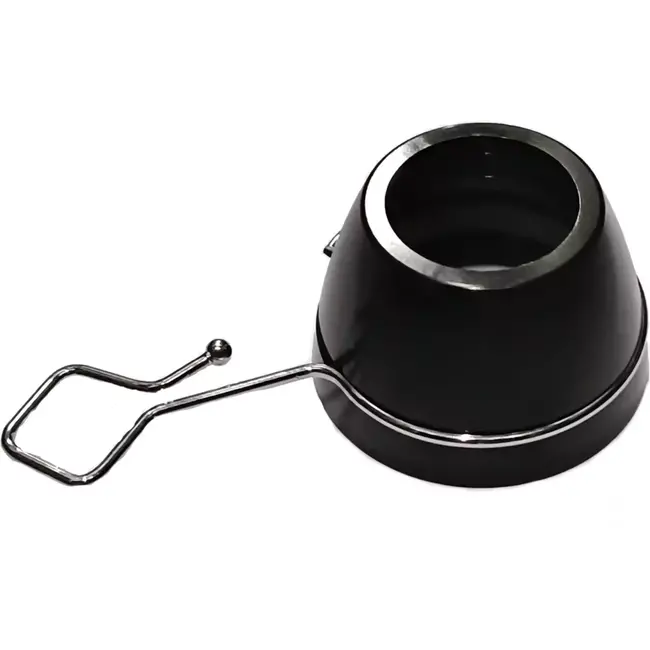 Falkx Balhoofdstofkap met kabelhouder - semi-geïntegreerd - 1 1/8" - zwart - voor nette kabelorganisatie