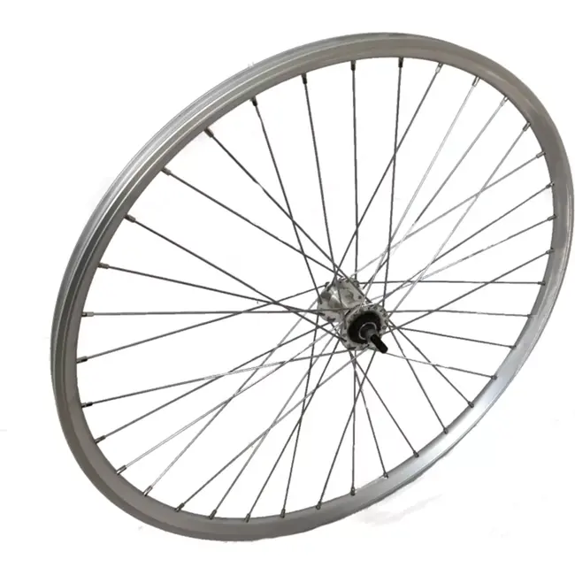 Falkx Voorwiel 28 inch - Nexus Rollerbrake - Zilveren hoge velg - Lichtgewicht aluminium