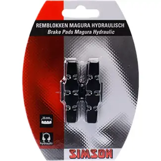 Simson Hydraulische remblokken voor Magura HS33/HS11 - Eenvoudige montage - Set van 2 stuks