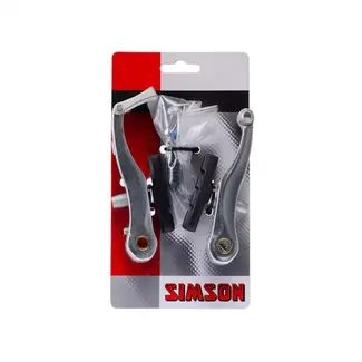 Simson V-brake remmenset - krachtig en duurzaam - geschikt voor voor- en achterrem - compleet met accessoires