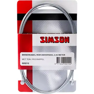 Simson Universele binnenkabel rem - roestvrij staal - 2.35 meter - duurzaam en veelzijdig