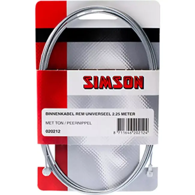 Simson Universele binnenkabel rem - roestvrij staal - 2.35 meter - duurzaam en veelzijdig