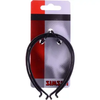 Simson Kunststof broekklemmen met reflectie voor extra veiligheid - set van 2 stuks