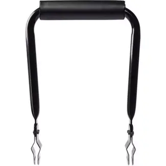 Simson Opvouwbare bagagedrager rugsteun - 15-16 cm - zwart - met vinyl kussen - voor kinderen