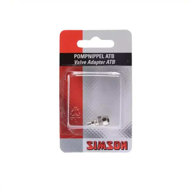 Simson Pompnippel voor ATB-ventielen - Duurzaam en veelzijdig - Geschikt voor standaard fietspompen