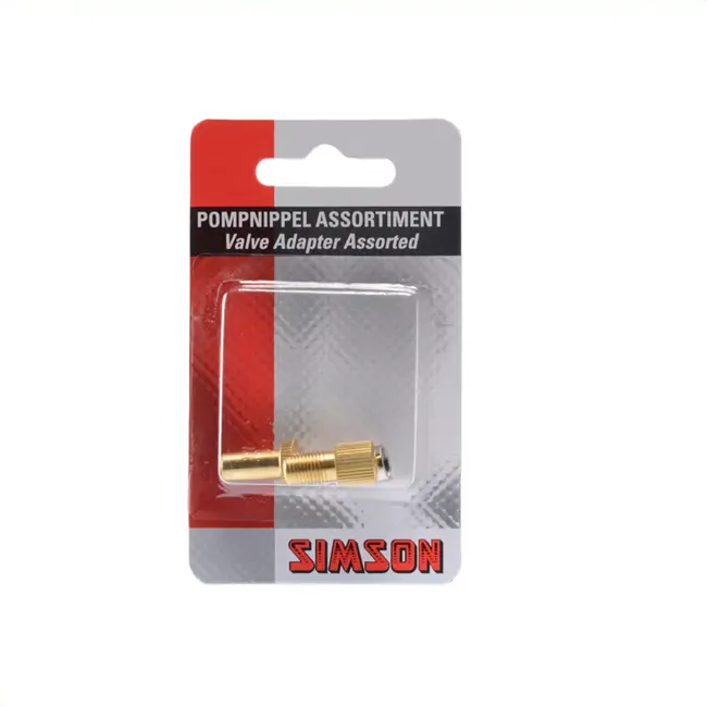 Simson Pompnippel assortiment - veelzijdige ventieladapters - 5-delig - duurzaam en reisvriendelijk