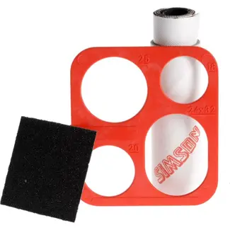 Simson Bandenreparatie rol - pleister & sjabloon - 7x20 cm - veelzijdig & eenvoudig gebruik