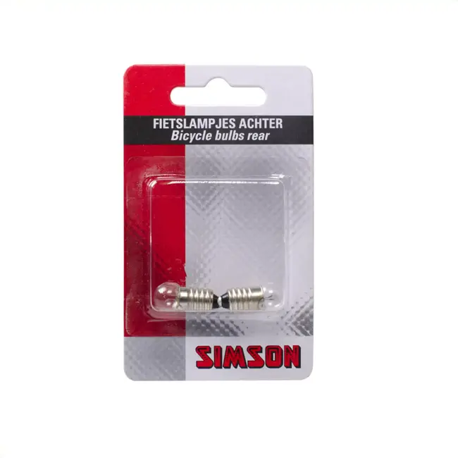 Simson Fietslampjes Achter - 6 Volt - 0,6 Watt - Set van 2 - Praktische Vervanging