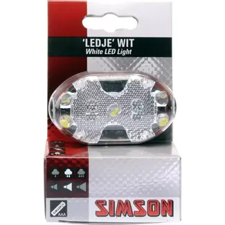Simson Batterij voorlicht - 5 LED's - Handige bevestiging - Inclusief batterijen