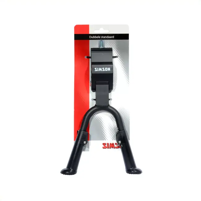 Simson Dubbele fietsstandaard - verstelbaar - brede plaat - zwart