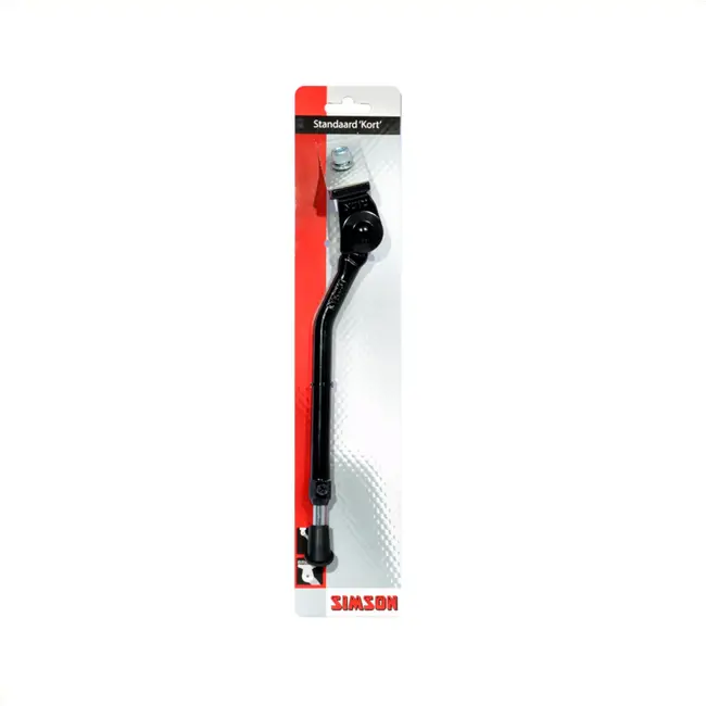 Simson Verstelbare fietsstandaard - brede plaat - zilver aluminium - voor stads- en hybride fietsen