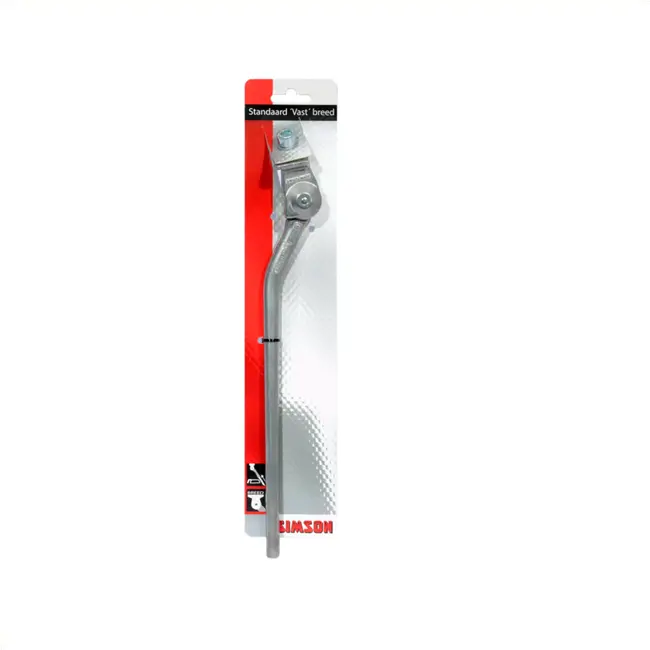 Simson Fietsstandaard - verstelbaar - brede plaat - zilver - robuust ontwerp