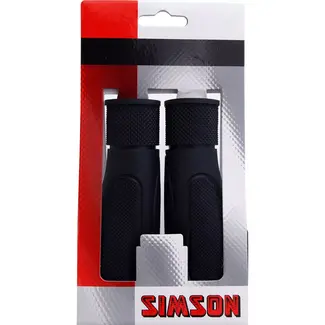 Simson Ergonomische fietshandvatten - Peddelvorm - Zwart - Verstelbaar - 92 mm
