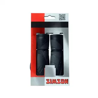Simson Ergonomische fietshandvatten - drukverdeling - zwart-antraciet - verstelbaar