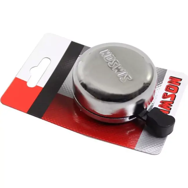 Simson Traditionele fietsbel - chroom staal - heldere klank - eenvoudig te monteren