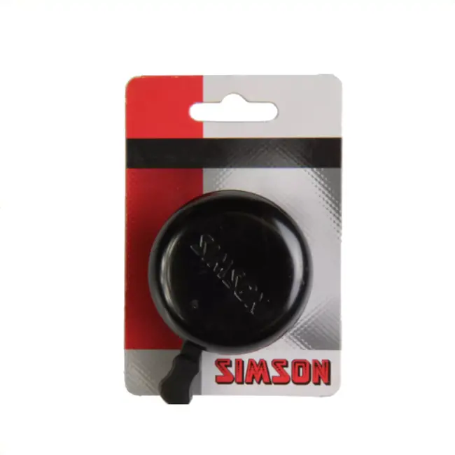 Simson Traditionele fietsbel - zwart staal - tijdloos ontwerp - heldere klank