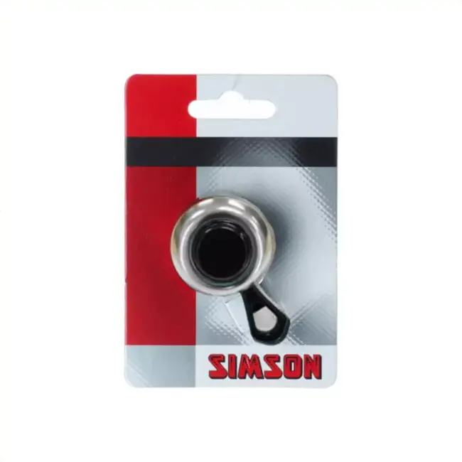 Simson Compacte fietsbel - helder geluid - zilverkleurig - duurzaam metaal - eenvoudig te monteren