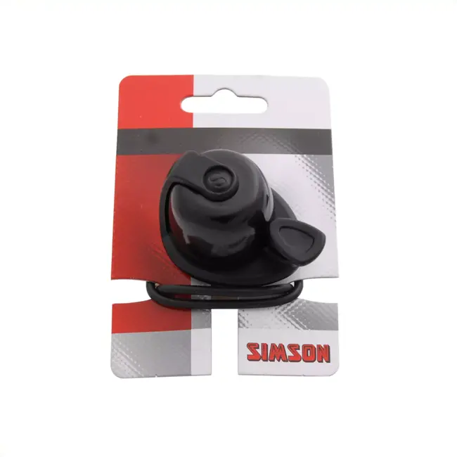 Simson Klassieke fietsbel - compact ontwerp - helder geluid - eenvoudig te bevestigen - zwart