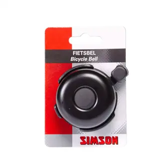 Simson Hybride fietsbel - robuust staal - zwart - 35mm diameter