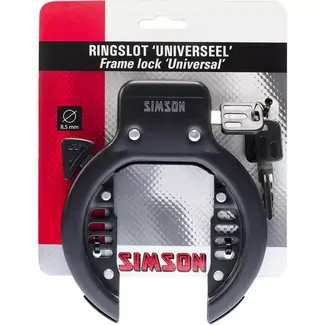Simson Universeel ringslot - brede opening - inclusief 2 sleutels - geschikt voor brede spatborden