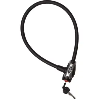 Simson Lichtgewicht kabelslot - 12mm dikte - 65cm lengte - mat zwart - inclusief sleutels