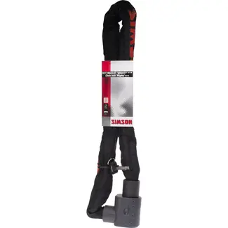 Simson Krachtig kettingslot - gehard staal - ART3 goedgekeurd - 10 mm x 100 cm - zwart Simson Krachtig kettingslot - gehard staal - ART3 goedgekeurd - 10 mm x 100 cm - zwart