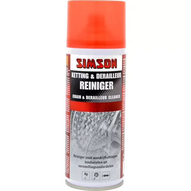 Simson Ketting- en derailleurreiniger spray - 400ml - Voor fiets, brommer en motorfiets onderhoud