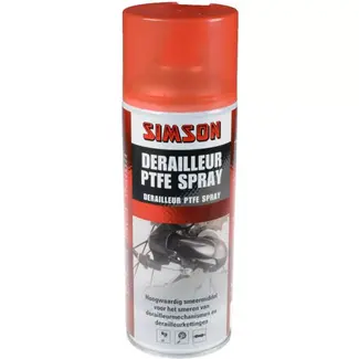 Simson Derailleur PTFE spray - 400 ml - Roestbescherming - Soepele werking - Fietsonderhoud