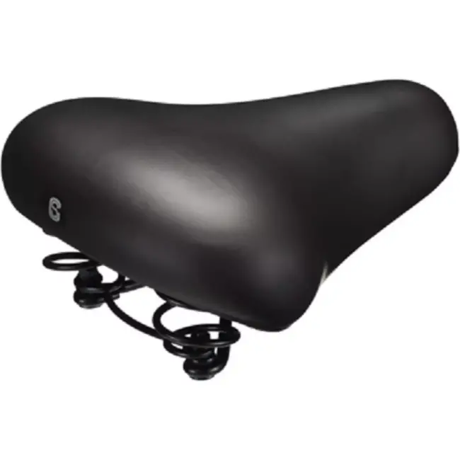 Selle Comfort Comfortabel stadszadel - vintage stijl - Smartfoam technologie - zwart - inclusief strop