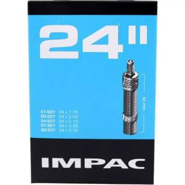 Impac Binnenband 24x1.75/2.35 - Dunlop ventiel 40mm - Duurzaam en betrouwbaar