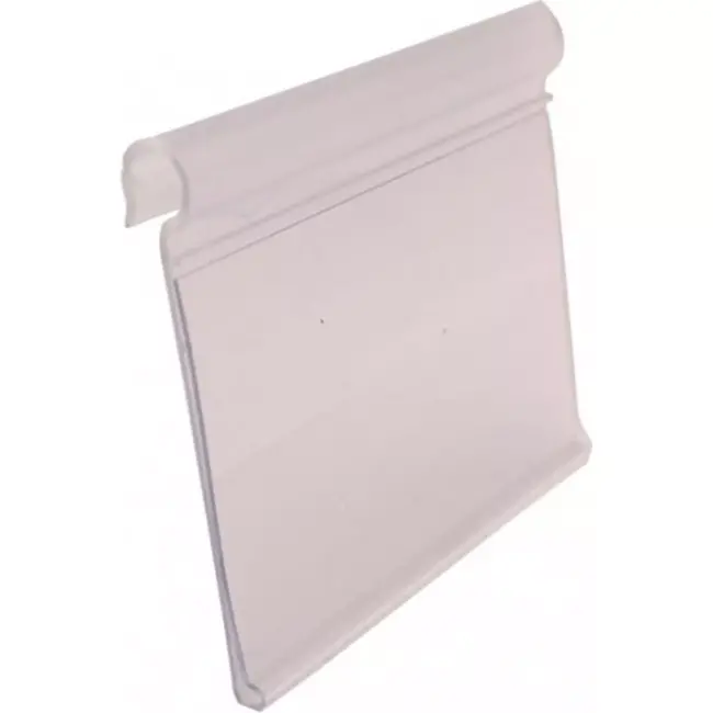 New Looxs Transparante prijskaarthouder - Stevig kunststof - 3x10 cm - Onderhoudsvriendelijk