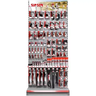 Simson 1-meter schap - Flexibele productpresentatie - Geschikt voor retail - Eenvoudige installatie Simson 1-meter schap - Flexibele productpresentatie - Geschikt voor retail - Eenvoudige installatie