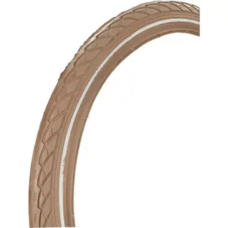 Deli tire Fietsband 24x1.75 - Bruin met reflectie - Veiligheid en grip - ETRTO 47-507