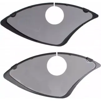 Hesling Jasbeschermers 28 inch - Transparant met grijze rand - Inclusief slotsleuf - Set van 2 stuks