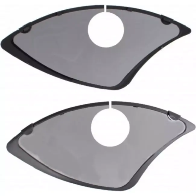 Hesling Jasbeschermers 28 inch - Transparant met grijze rand - Inclusief slotsleuf - Set van 2 stuks