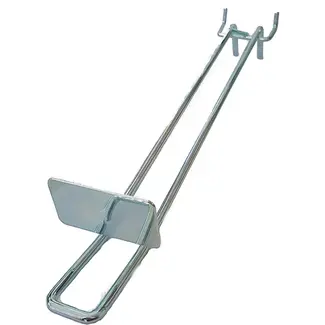 Simson Dubbele haak met prijsschild - 30 cm - Ruimtebesparend ontwerp